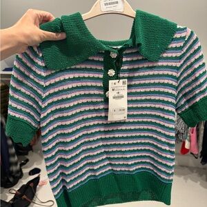Zara knit top NWT